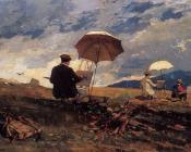 温斯洛 荷默 : Artists Sketching in the White Mountains